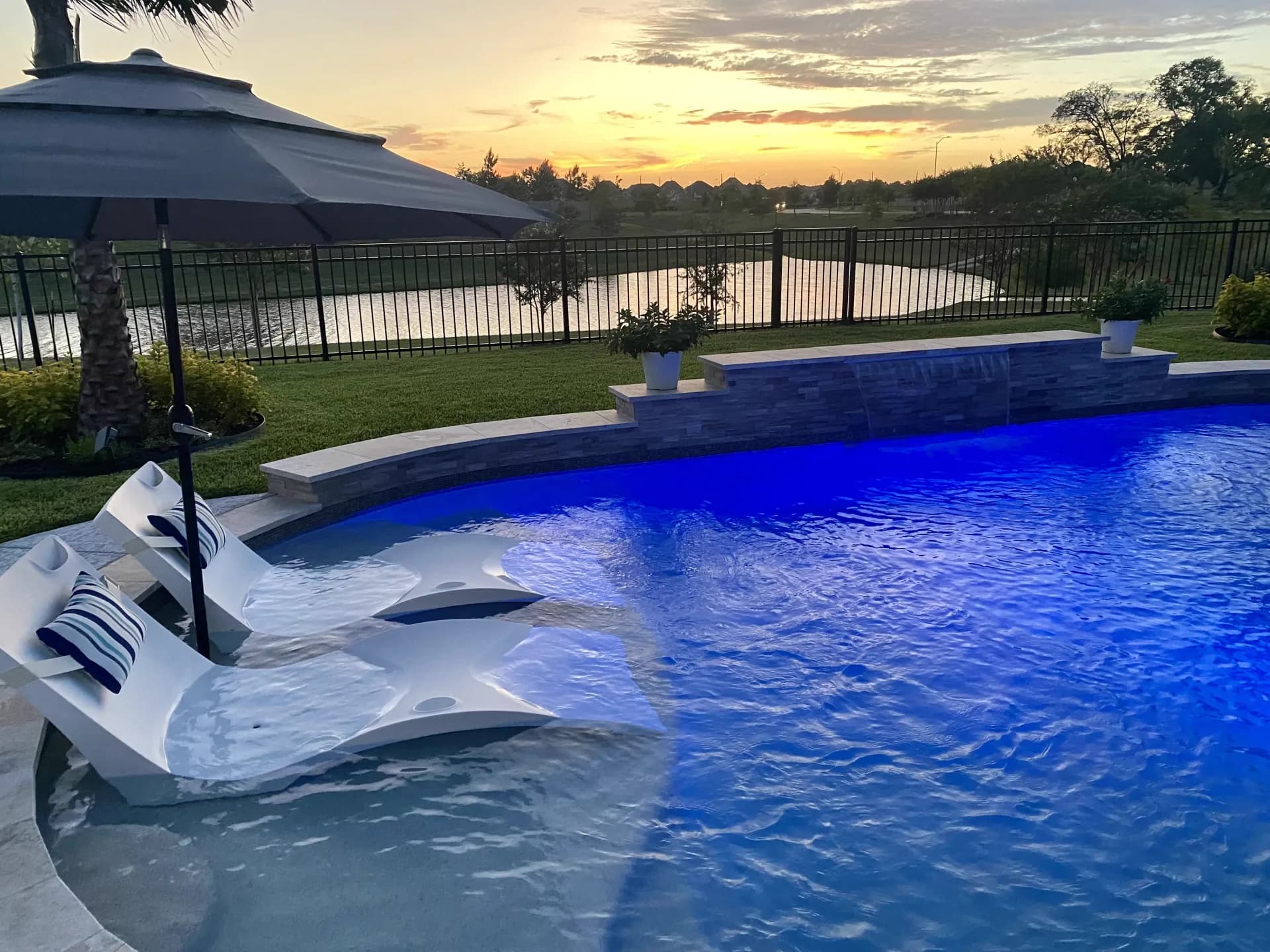 Luxury Water Feature Background